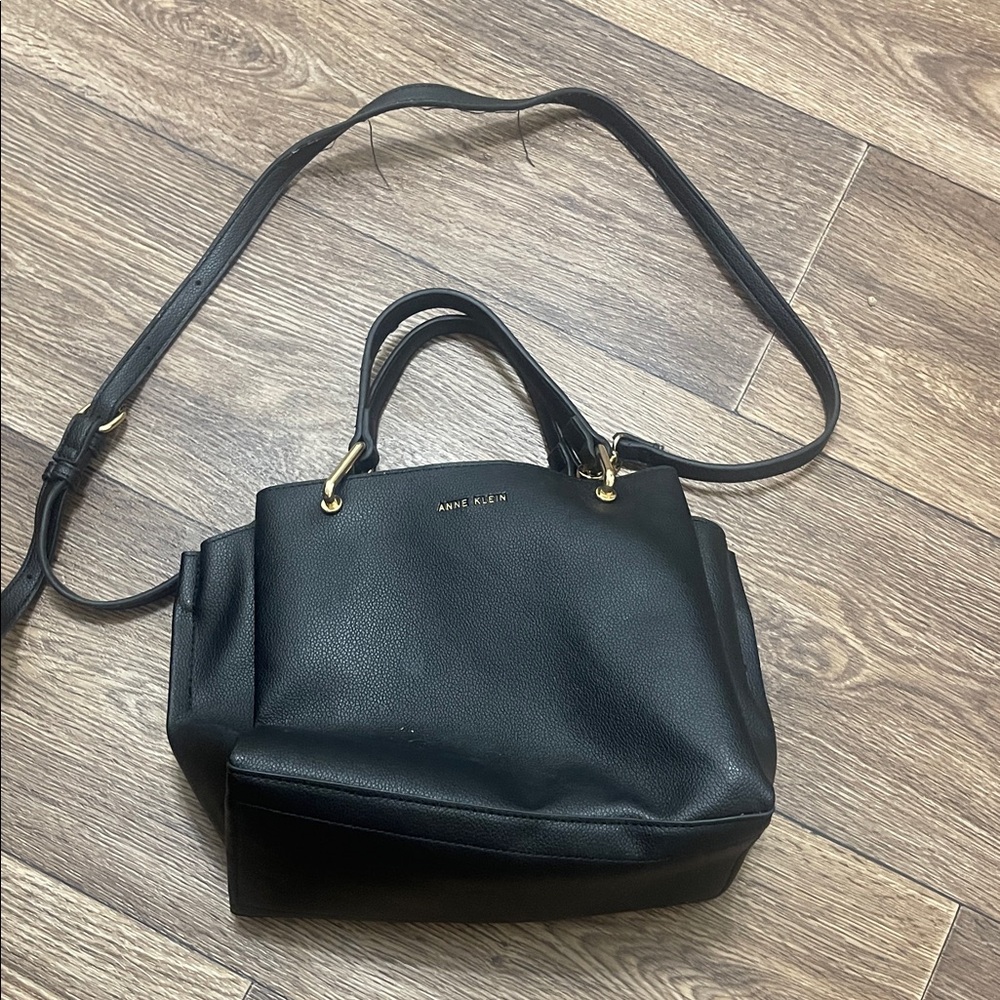 Anne Klein Black Satchel Bag